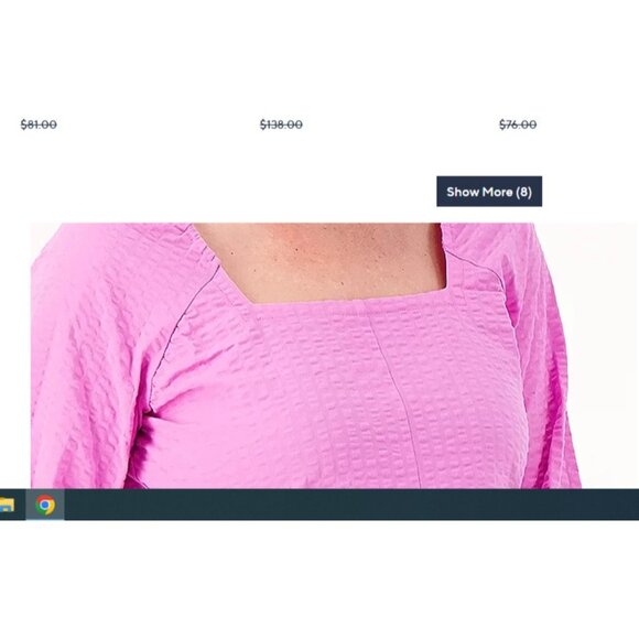 Denim & Co. Tiered Top with Elastic Neckline Dark Orchid M A602889 - Picture 2 of 2